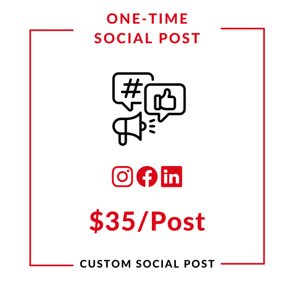 One-Time Social Media Post
